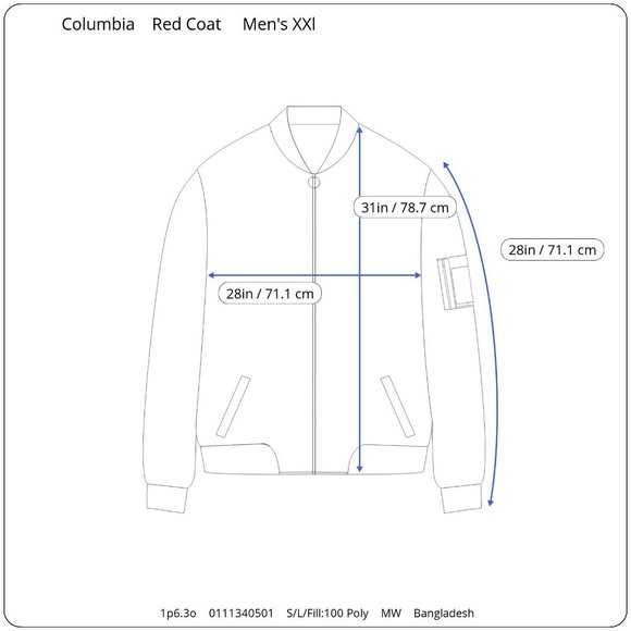 Columbia OmniHeat Quilted Puffer Jacket Mens XXL Red Big Tall Pockets Outdoor - Picture 12 of 12
